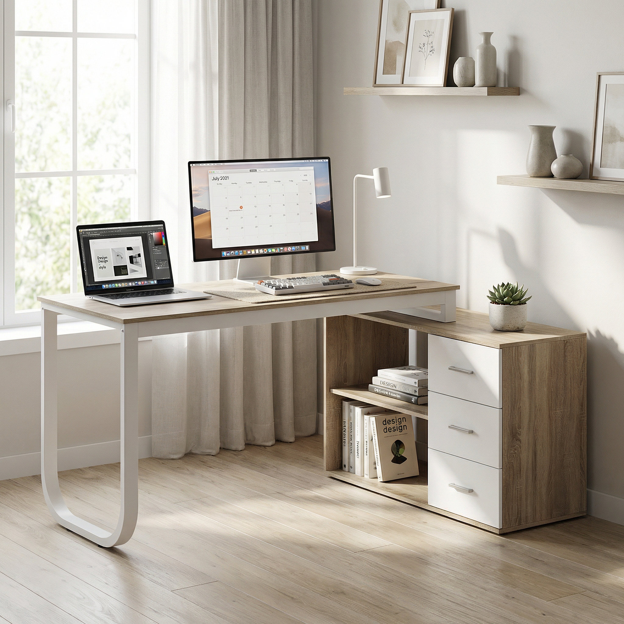 Corrigan Studio® Latwon L-Shape Desk & Reviews - Wayfair Canada